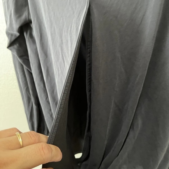 Plus Size 3X Torrid Modal Blend Vintage Black Criss Cross Long Sleeve Top - Picture 7 of 10